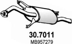 ASSO 30.7011 - Глушитель выхлопных газов, конечный autosila-amz.com