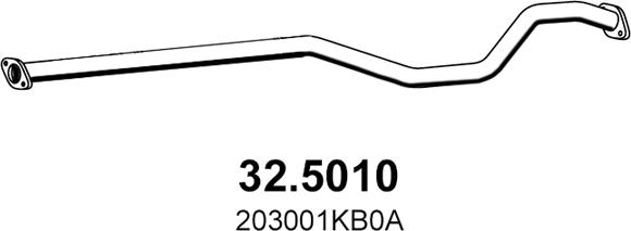 ASSO 32.5010 - Труба выхлопного газа autosila-amz.com