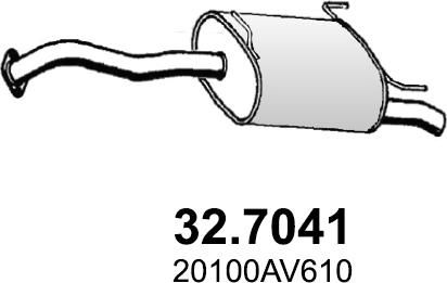 ASSO 32.7041 - Глушитель выхлопных газов, конечный autosila-amz.com