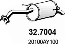 ASSO 32.7004 - Глушитель выхлопных газов, конечный autosila-amz.com