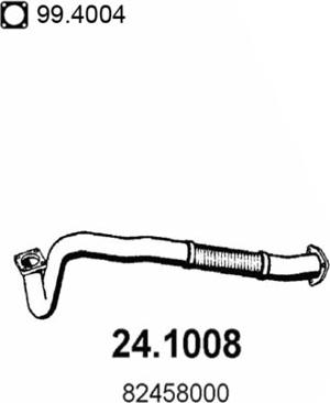ASSO 24.1008 - Труба выхлопного газа autosila-amz.com