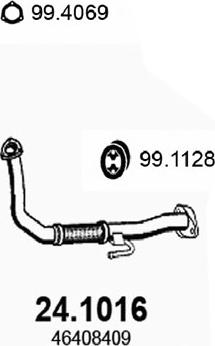 ASSO 24.1016 - Труба выхлопного газа autosila-amz.com