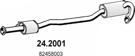 ASSO 24.2001 - Предглушитель выхлопных газов autosila-amz.com