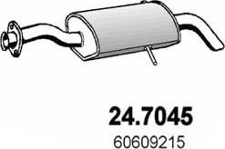 ASSO 24.7045 - Глушитель выхлопных газов, конечный autosila-amz.com