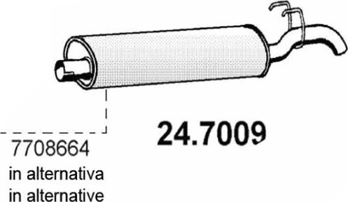 ASSO 24.7009 - Глушитель выхлопных газов, конечный autosila-amz.com