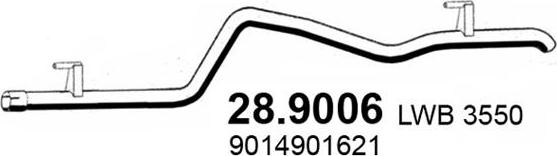 ASSO 28.9006 - Труба выхлопного газа autosila-amz.com