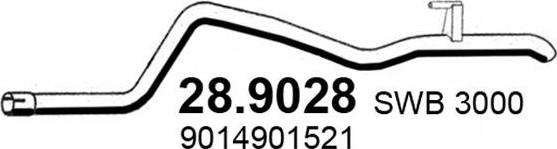 ASSO 28.9028 - Труба выхлопного газа autosila-amz.com