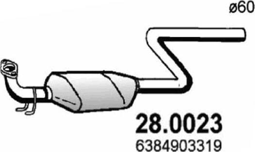 ASSO 28.0023 - Катализатор autosila-amz.com
