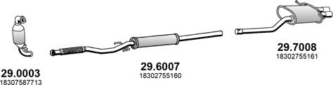 ASSO ART4415 - Система выпуска ОГ autosila-amz.com