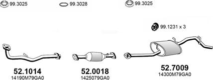 ASSO ART4219 - Система выпуска ОГ autosila-amz.com