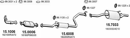 ASSO ART3406 - Система выпуска ОГ autosila-amz.com