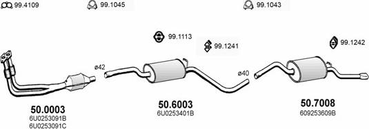 ASSO ART2261 - Система выпуска ОГ autosila-amz.com