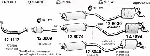 ASSO ART2743 - Система выпуска ОГ autosila-amz.com