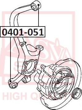 ASVA 0401-051 - Сайлентблок, рычаг подвески колеса autosila-amz.com