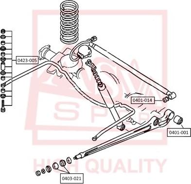 ASVA 0423-005 - Тяга / стойка, стабилизатор autosila-amz.com