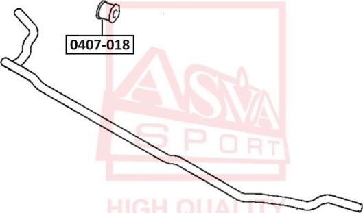 ASVA 0407-018 - Втулка стабилизатора autosila-amz.com