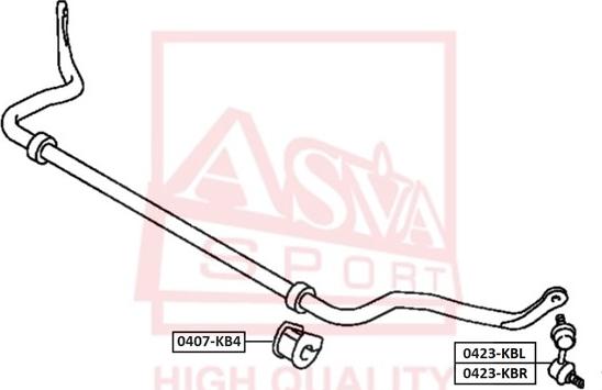 ASVA 0423-KBR - Тяга / стойка, стабилизатор autosila-amz.com