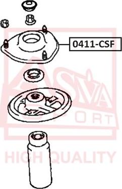 ASVA 0411-CSF - Опора стойки амортизатора, подушка autosila-amz.com