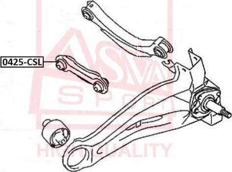 ASVA 0425-CSL - Рычаг подвески колеса autosila-amz.com