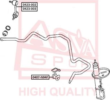 ASVA 0423-003 - Тяга / стойка, стабилизатор autosila-amz.com