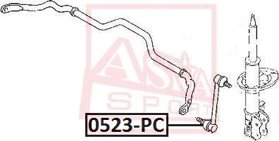 ASVA 0523-PC - Тяга / стойка, стабилизатор autosila-amz.com