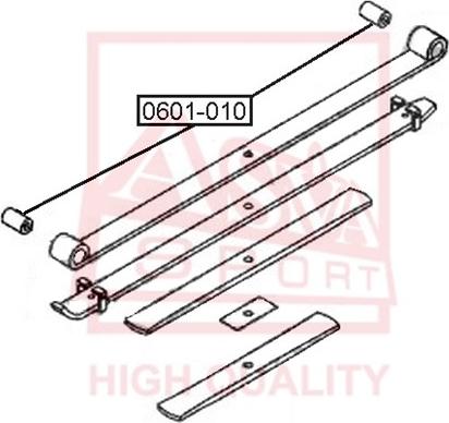 ASVA 0601-010 - Сайлентблок, рычаг подвески колеса autosila-amz.com