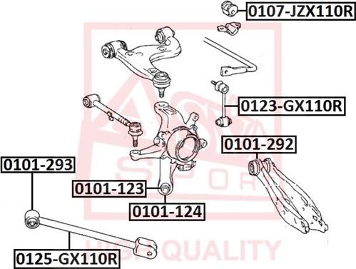 ASVA 0125-GX110R - Рычаг подвески колеса autosila-amz.com