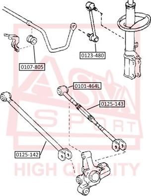 ASVA 0125-143 - Рычаг подвески колеса autosila-amz.com