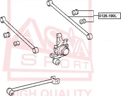 ASVA 0125-190L - Рычаг подвески колеса autosila-amz.com