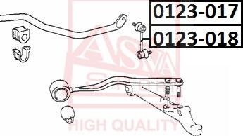 ASVA 0123-017 - Тяга / стойка, стабилизатор autosila-amz.com