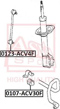 ASVA 0123-ACV4F - Тяга / стойка, стабилизатор autosila-amz.com