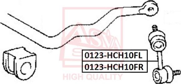 ASVA 0123-KCH10FR - Тяга / стойка, стабилизатор autosila-amz.com