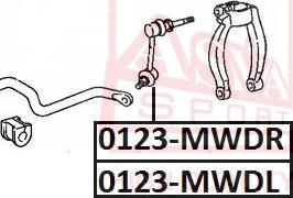 ASVA 0123-MWDR - Тяга / стойка, стабилизатор autosila-amz.com