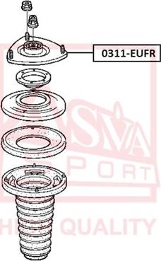 ASVA 0311-EUFR - Опора стойки амортизатора, подушка autosila-amz.com