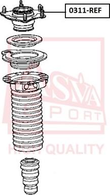 ASVA 0311-REF - Опора стойки амортизатора, подушка autosila-amz.com