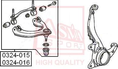 ASVA 0324-015 - Рычаг подвески колеса autosila-amz.com