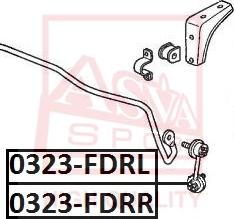 ASVA 0323-FDRR - Тяга / стойка, стабилизатор autosila-amz.com