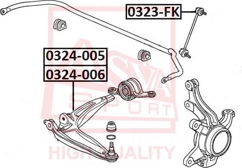 ASVA 0323-FK - Тяга / стойка, стабилизатор autosila-amz.com