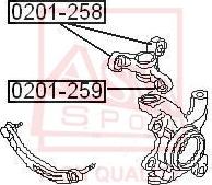 ASVA 0201-259 - Сайлентблок, рычаг подвески колеса autosila-amz.com