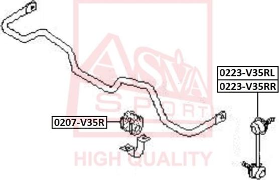 ASVA 0223-V35RR - Тяга / стойка, стабилизатор autosila-amz.com