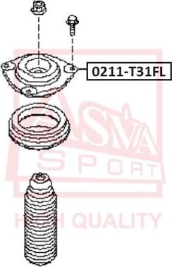 ASVA 0211-T31FL - Опора стойки амортизатора, подушка autosila-amz.com