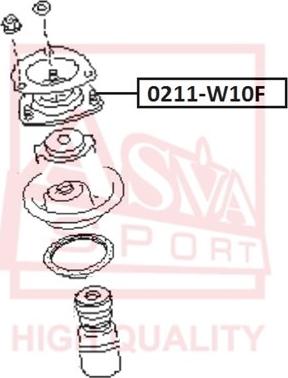 ASVA 0211-W10F - Элементы крепления амортизатора autosila-amz.com