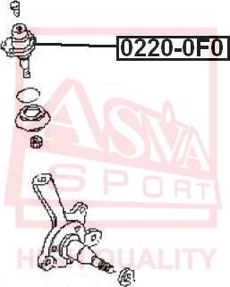 ASVA 0220-0F0 - Шаровая опора, несущий / направляющий шарнир autosila-amz.com