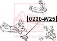 ASVA 0220-W25 - Шарнир независимой подвески / поворотного рычага ! \FORD, NISSAN CABSTAR 2.0 (82>92), CABSTAR 2.3 TD autosila-amz.com