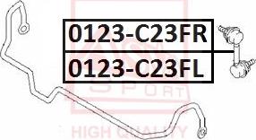 ASVA 0223-C23FL - Тяга / стойка, стабилизатор autosila-amz.com