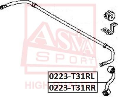 ASVA 0223-T31RL - Тяга / стойка, стабилизатор autosila-amz.com