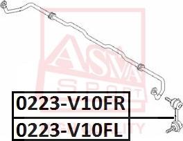 ASVA 0223-V10FR - Тяга / стойка, стабилизатор autosila-amz.com