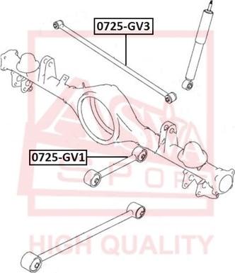 ASVA 0725-GV3 - Рычаг подвески колеса autosila-amz.com