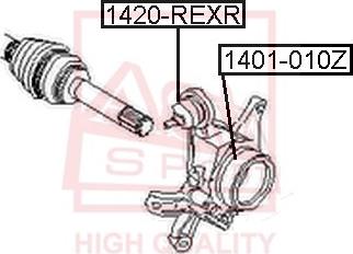 ASVA 1420-REXR - Шаровая опора, несущий / направляющий шарнир autosila-amz.com