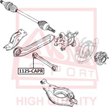 ASVA 1125-CAPR - Рычаг подвески колеса autosila-amz.com